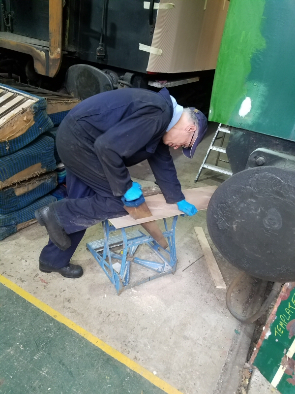 Class 127 woodwork for the guard's window